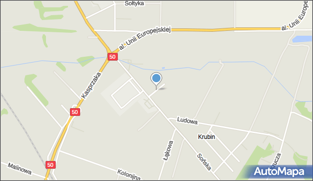 Ciechanów, Podmiejska, mapa Ciechanów