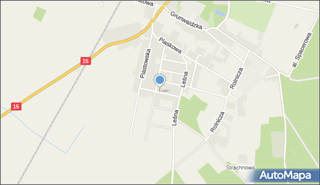 Cieszków, Porzeczkowa, mapa Cieszków