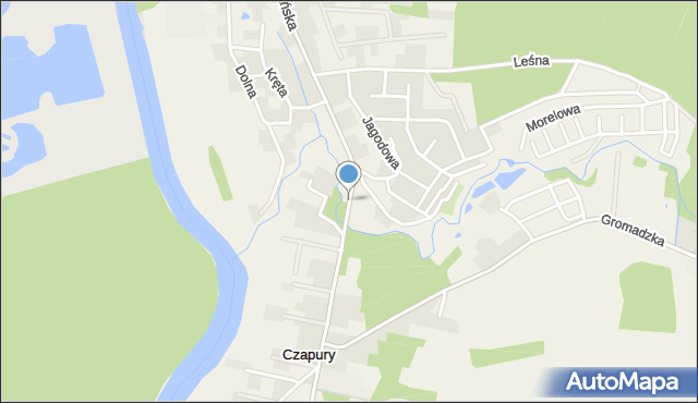 Czapury, Poznańska, mapa Czapury