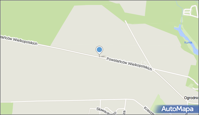 Czerniejewo, Powstańców Wielkopolskich, mapa Czerniejewo