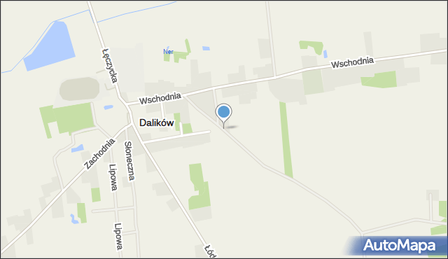 Dalików, Polna, mapa Dalików