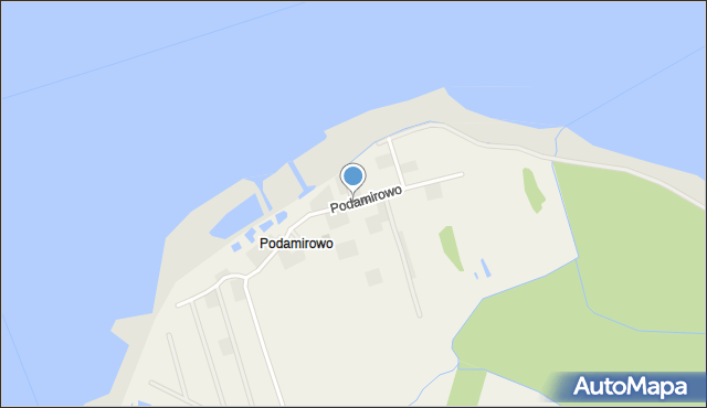 Dobiesławiec, Podamirowo, mapa Dobiesławiec