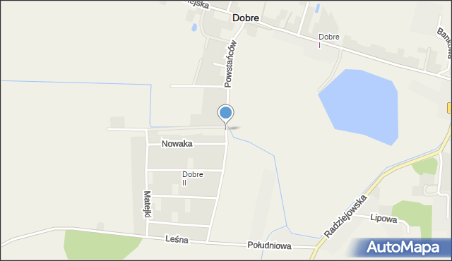 Dobre powiat radziejowski, Powstańców, mapa Dobre powiat radziejowski