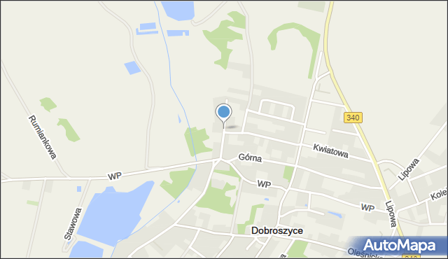 Dobroszyce, Polna, mapa Dobroszyce