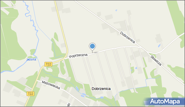 Dobrzenica, Poprzeczna, mapa Dobrzenica