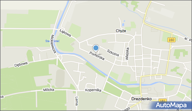 Drezdenko, Pomorska, mapa Drezdenko