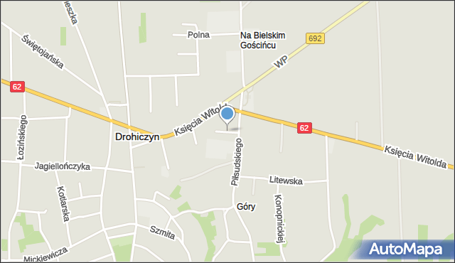 Drohiczyn, Podlaska, mapa Drohiczyn