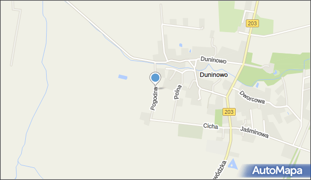 Duninowo, Pogodna, mapa Duninowo