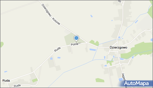 Dzierzgowo, Polna, mapa Dzierzgowo