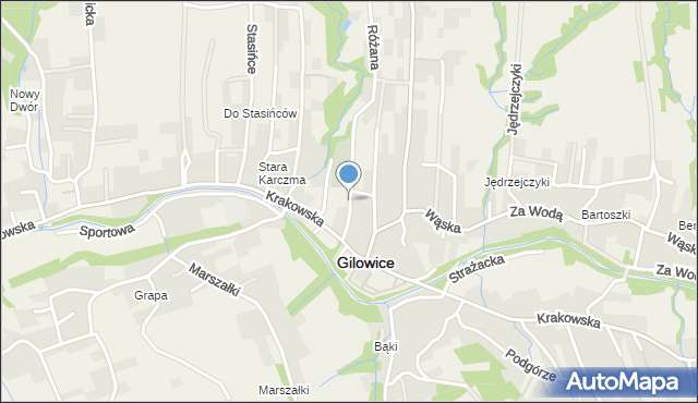 Gilowice powiat żywiecki, Pokusy, mapa Gilowice powiat żywiecki