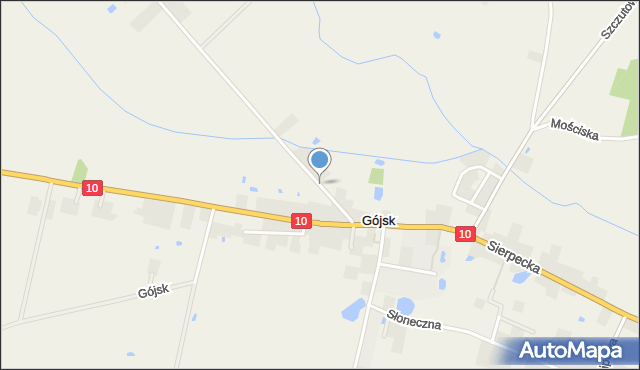 Gójsk, Podleska, mapa Gójsk