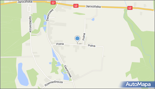 Góra gmina Jaraczewo, Polna, mapa Góra gmina Jaraczewo