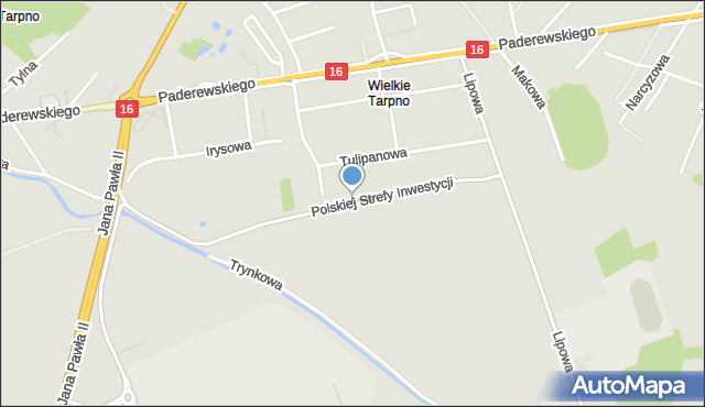 Grudziądz, Polskiej Strefy Inwestycji, mapa Grudziądza