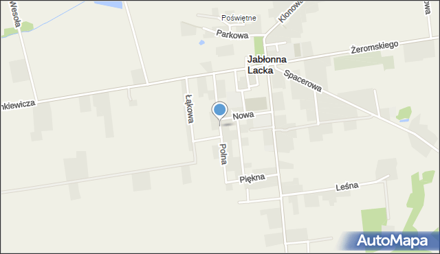 Jabłonna Lacka, Polna, mapa Jabłonna Lacka