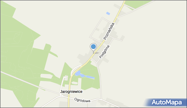 Jarogniewice, Poznańska, mapa Jarogniewice
