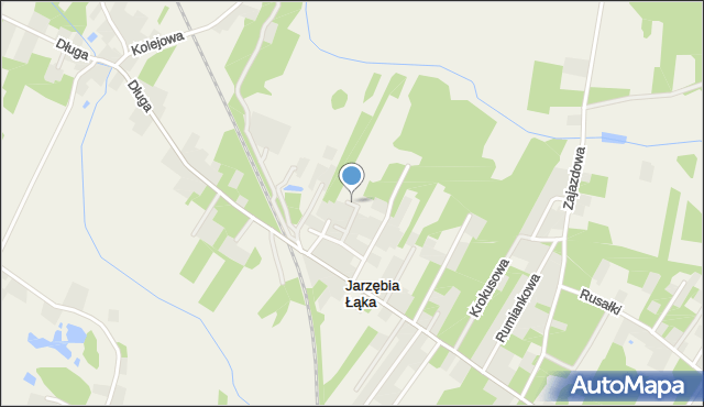 Jarzębia Łąka, Polna, mapa Jarzębia Łąka