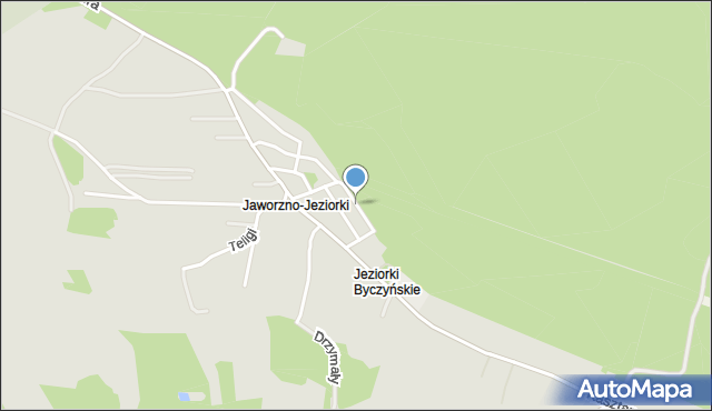 Jaworzno, Podlaska, mapa Jaworzno