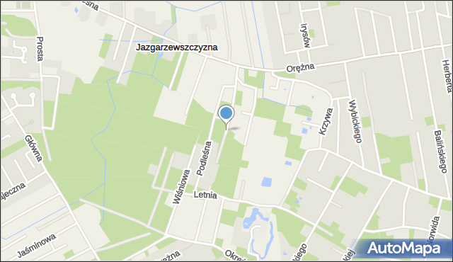 Jazgarzewszczyzna, Podleśna, mapa Jazgarzewszczyzna