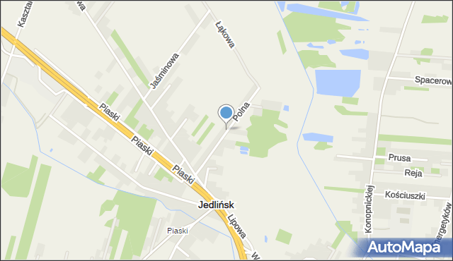 Jedlińsk, Polna, mapa Jedlińsk