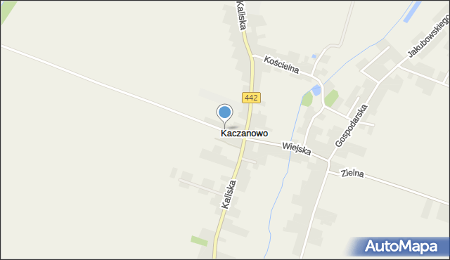 Kaczanowo, Polna, mapa Kaczanowo