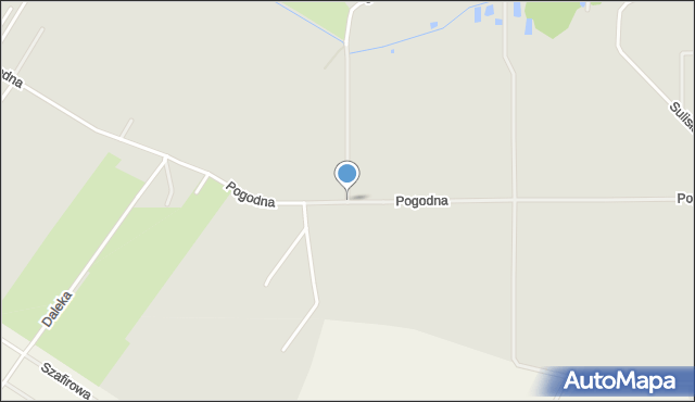 Kalisz, Pogodna, mapa Kalisza