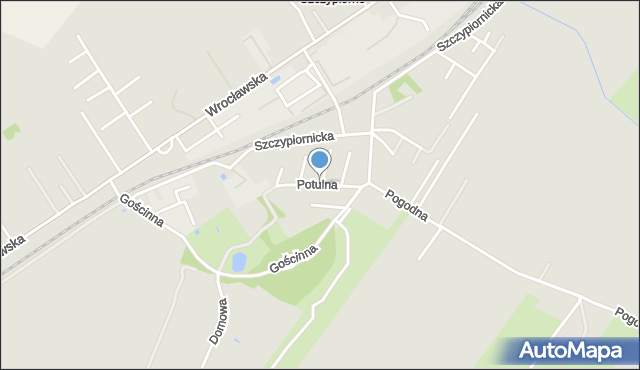 Kalisz, Potulna, mapa Kalisza