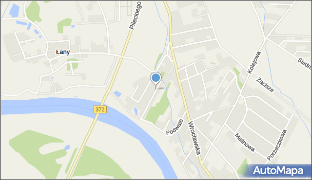 Kamieniec Wrocławski, Podwale, mapa Kamieniec Wrocławski