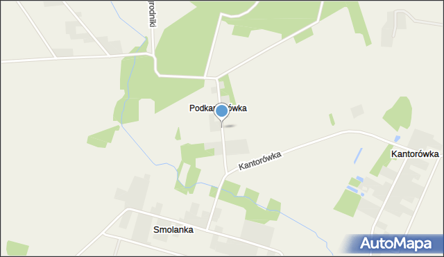 Kantorówka, Podkantorówka, mapa Kantorówka