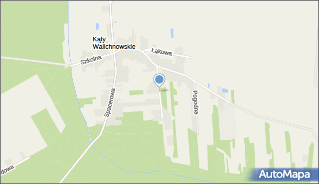 Kąty Walichnowskie, Południowa, mapa Kąty Walichnowskie