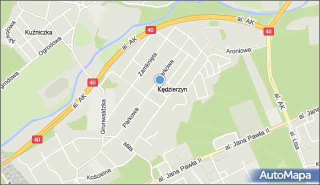 Kędzierzyn-Koźle, Pogodna, mapa Kędzierzyna-Koźle