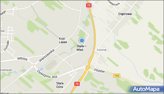 Kielce, Północna, mapa Kielc