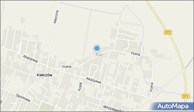 Kiełczów, Polna, mapa Kiełczów