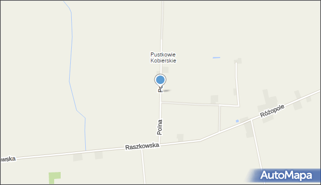 Kobierno gmina Krotoszyn, Polna, mapa Kobierno gmina Krotoszyn