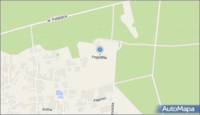 Kobiór, Pogodna, mapa Kobiór