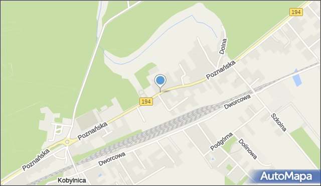 Kobylnica gmina Swarzędz, Poznańska, mapa Kobylnica gmina Swarzędz