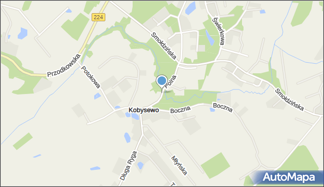 Kobysewo, Polna, mapa Kobysewo