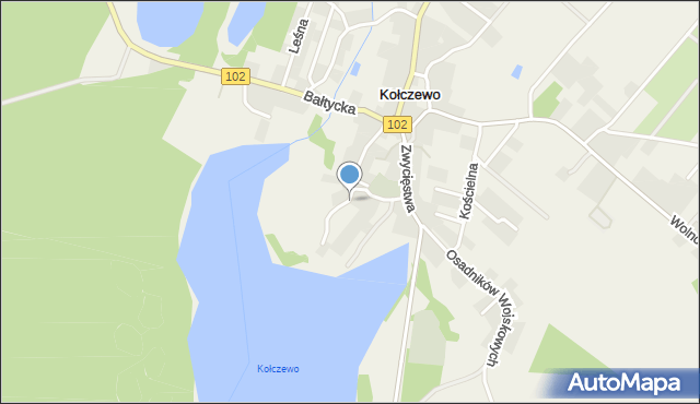 Kołczewo, Pocztowa, mapa Kołczewo