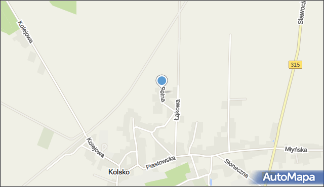 Kolsko, Polna, mapa Kolsko