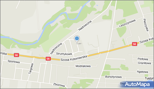 Koronowo powiat bydgoski, Pochmurna, mapa Koronowo powiat bydgoski