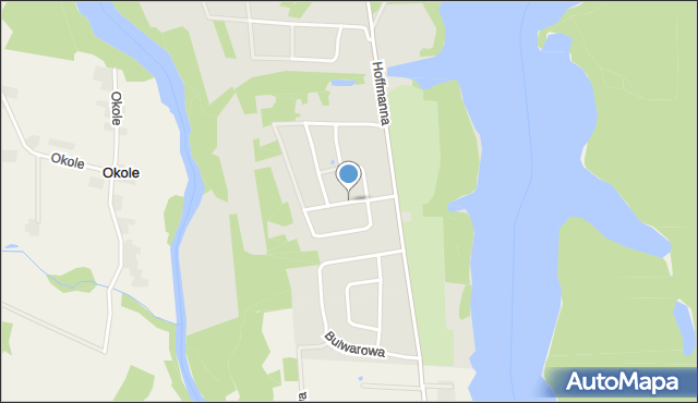 Koronowo powiat bydgoski, Podmiejska, mapa Koronowo powiat bydgoski