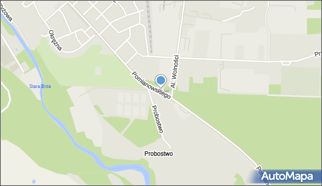 Koronowo powiat bydgoski, Pomianowskiego, mapa Koronowo powiat bydgoski