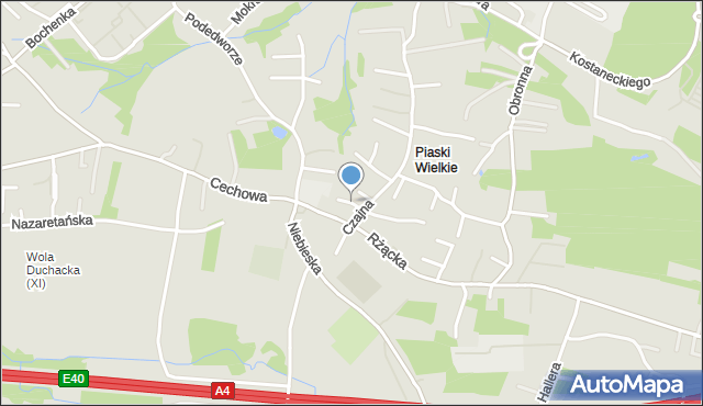 Kraków, Powały z Taczewa, mapa Krakowa