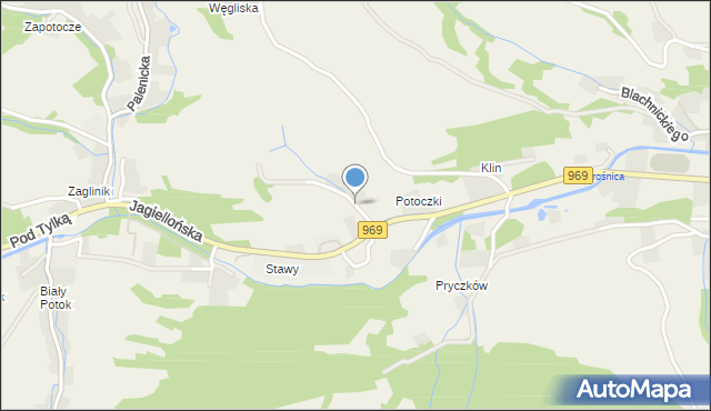 Krościenko nad Dunajcem, Potoczki, mapa Krościenko nad Dunajcem