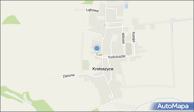 Krotoszyce, Polna, mapa Krotoszyce