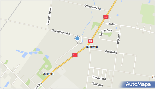 Krotoszyn, Pomarańczowa, mapa Krotoszyna