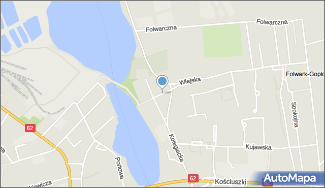 Kruszwica, Polskiego Czerwonego Krzyża, mapa Kruszwica