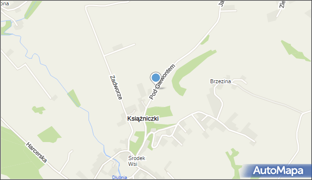 Książniczki, Pod Giewontem, mapa Książniczki