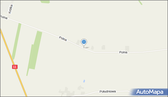 Kuczków gmina Pleszew, Polna, mapa Kuczków gmina Pleszew