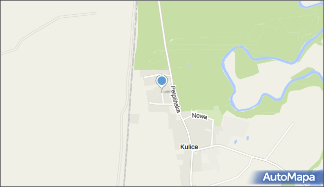 Kulice gmina Pelplin, Polna, mapa Kulice gmina Pelplin