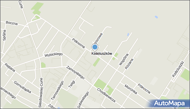 Kutno, Północna, mapa Kutno